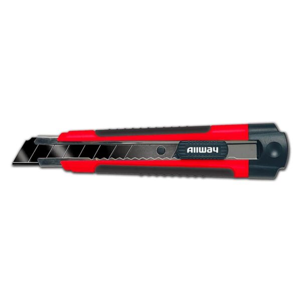 (RK7A) Soft Grip Auto-Load 18mm Snap-Off Knife, 3 Blades